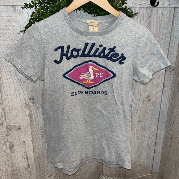 HOLLISTER - Y2K Unisex Surfer Cut Graphic Short Sleeve Tee - Size Small - Picture 2 of 7